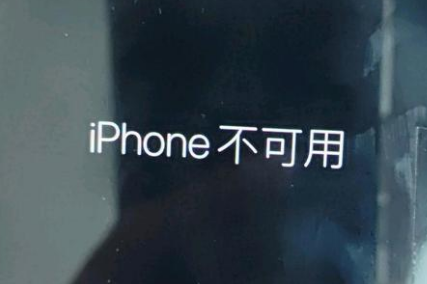 五华苹果服务网点分享锁屏界面显示“iPhone 不可用”如何解决 